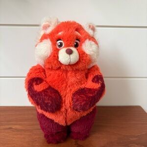 Disney Pixar Turning Red Mei W/ Backpack Red Panda Soft Plush Stuffed Animal Toy